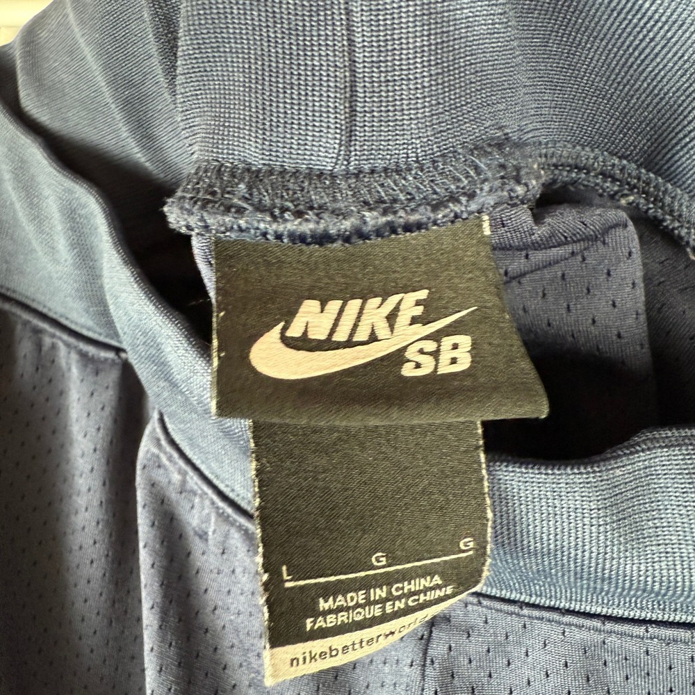 Nike SB Dry Court Shorts Mens Large Navy Blue Mesh Zipper‎ Pocket Skatebaording - Picture 3 of 11